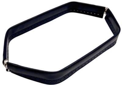 Angel Çanta Aksesuar Lacivert Renk Derili Metal Çanta Ağzı 33 Cm(Gizli Burs) - 1