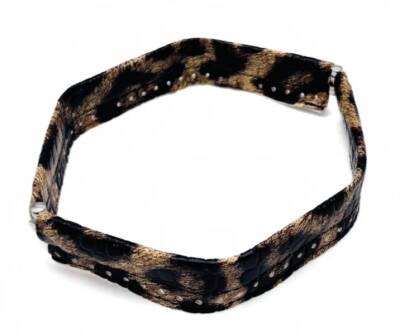 Angel Çanta Aksesuar Leopar Renk Derili Metal Çanta Ağzı 24 Cm - 1