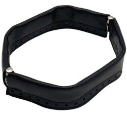 Angel Çanta Aksesuar Siyah Renk Derili Metal Çanta Ağzı 18 Cm(Gizli Burs) - Angel Çanta Aksesuar