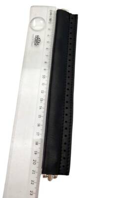 Angel Çanta Aksesuar Siyah Renk Derili Metal Çanta Ağzı 22 Cm (Gizli Burs) - 2