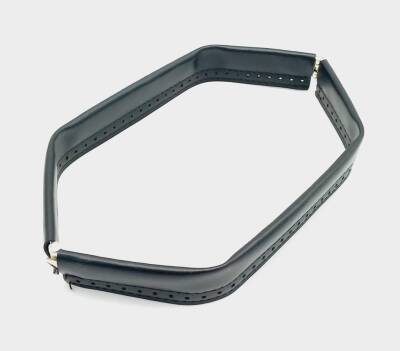 Angel Çanta Aksesuar Siyah Renk Derili Metal Çanta Ağzı 30 Cm(Gizli Burs) - 1