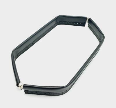 Angel Çanta Aksesuar Siyah Renk Derili Metal Çanta Ağzı 33 Cm - 1