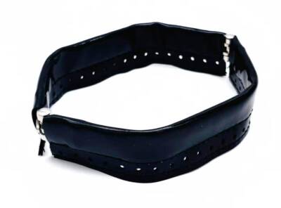 Angel Çanta Aksesuar Siyah Rugan Renk Derili Metal Çanta Ağzı 18 Cm(Gizli Burs) - 1