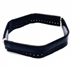 Angel Çanta Aksesuar Siyah Rugan Renk Derili Metal Çanta Ağzı 24 Cm(Gizli Burs) - Angel Çanta Aksesuar