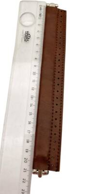 Angel Çanta Aksesuar Taba Renk Derili Metal Çanta Ağzı 22 Cm (Gizli Burs) - 2