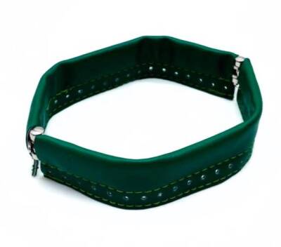 Angel Çanta Aksesuar Yeşil Renk Derili Metal Çanta Ağzı 18 Cm(Gizli Burs) - 1