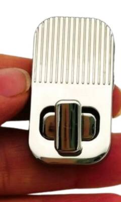 Angel Çanta Aksesuar 4x2 Cm Gümüş Kilit - 1