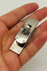 Angel Çanta Aksesuar 6 Cm Geçmeli Gümüş Kilit - 3