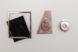 Angel Çanta Aksesuar Gümüş Çerçeve Model Siyah Renk Mıknatıslı Kilit - 3