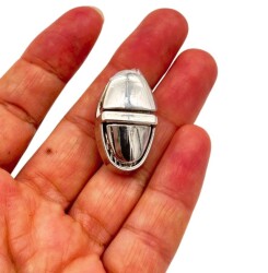 Angel Çanta Aksesuar Gümüş Renk 2.5x1.5 cm Mini Kilit - Angel Çanta Aksesuar