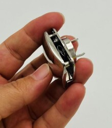 Angel Çanta Aksesuar Gümüş Renk 3.2x2.6 Cm Mıknatıslı Kilit - 2