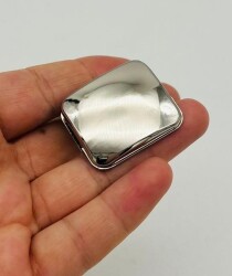 Angel Çanta Aksesuar Gümüş Renk 3.2x2.6 Cm Mıknatıslı Kilit - Angel Çanta Aksesuar