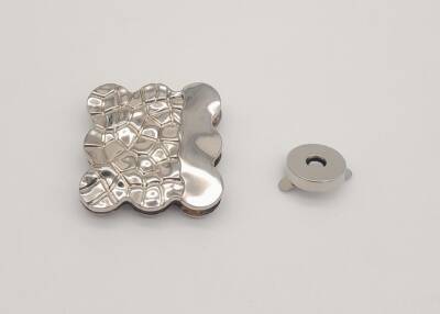 Angel Çanta Aksesuar Gümüş Renk 4.5 cm Mıknatıslı Kilit - 5