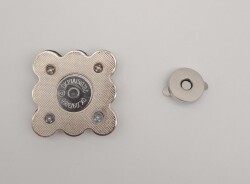 Angel Çanta Aksesuar Gümüş Renk 4.5 cm Mıknatıslı Kilit - 7