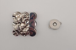 Angel Çanta Aksesuar Gümüş Renk 4.5 cm Mıknatıslı Kilit - 2