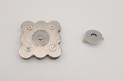 Angel Çanta Aksesuar Gümüş Renk 4.5 cm Mıknatıslı Kilit - 6