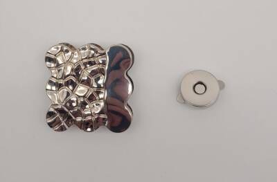 Angel Çanta Aksesuar Gümüş Renk 4.5 cm Mıknatıslı Kilit - 2