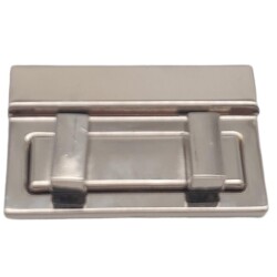 Angel Çanta Aksesuar Gümüş Renk 5.3x3.5 cm Kilit No:87 - Angel Çanta Aksesuar