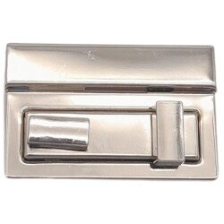 Angel Çanta Aksesuar Gümüş Renk 5.3x3.5 cm Kilit No:87 - 2