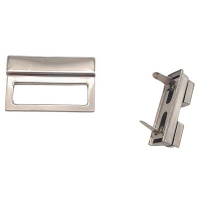 Angel Çanta Aksesuar Gümüş Renk 5.3x3.5 cm Kilit No:87 - 3