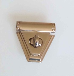 Angel Çanta Aksesuar Gümüş Renk Kilit - Angel Çanta Aksesuar