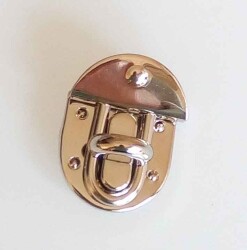 Angel Çanta Aksesuar Gümüş Renk Kilit - Angel Çanta Aksesuar