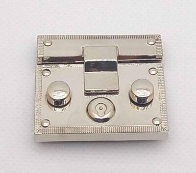 Angel Çanta Aksesuar Gümüş Renk Vidalı Çanta Kilidi - 1