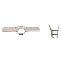 Angel Çanta Aksesuar Kilitli Kapak Aparatı No:2 Gümüş Renk - 2