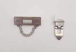 Angel Çanta Aksesuar Zincirli Gümüş Kilit - 3