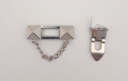 Angel Çanta Aksesuar Zincirli Gümüş Kilit - 2