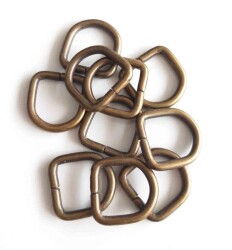 Angel Çanta Aksesuar 10Lu Antik Renk 2 Cm D Halka - Angel Çanta Aksesuar