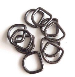 Angel Çanta Aksesuar 10Lu Füme 2 Cm D Halka - Angel Çanta Aksesuar