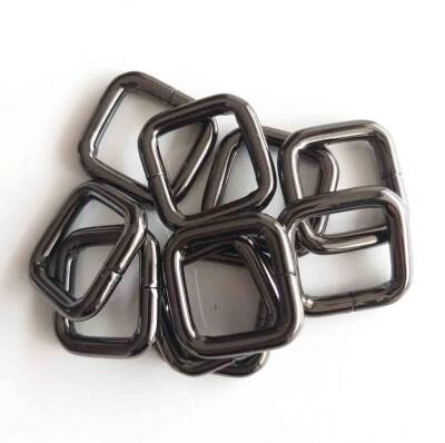 Angel Çanta Aksesuar 10Lu Füme 2 Cm Kare Halka - 1