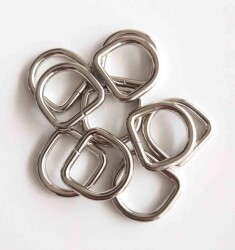 Angel Çanta Aksesuar 10Lu Gümüş Renk 2 Cm D Halka - Angel Çanta Aksesuar