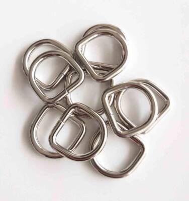 Angel Çanta Aksesuar 10Lu Gümüş Renk 2 Cm D Halka - 1