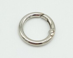 Angel Çanta Aksesuar 2 Cm Gümüş Yaylı Halka 1 Adet - Angel Çanta Aksesuar