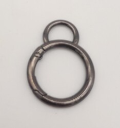 Angel Çanta Aksesuar 2.5 Cm Füme Kulaklı Yaylı Halka 1 Adet - Angel Çanta Aksesuar