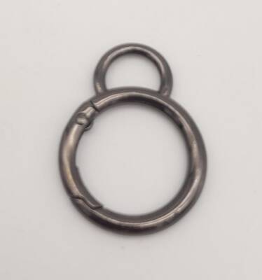 Angel Çanta Aksesuar 2.5 Cm Füme Kulaklı Yaylı Halka 1 Adet - 1