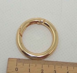 Angel Çanta Aksesuar 2.5 Cm Gold Yaylı Halka - Angel Çanta Aksesuar