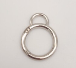 Angel Çanta Aksesuar 2.5 Cm Gümüş Kulaklı Yaylı Halka 1 Adet - Angel Çanta Aksesuar