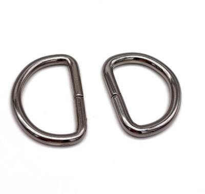 Angel Çanta Aksesuar 3 cm Gümüş Renk Çift D Halka - 1