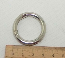 Angel Çanta Aksesuar 2.5 Cm Gümüş Yaylı Halka - Angel Çanta Aksesuar