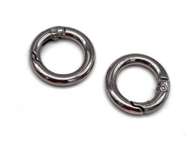 Angel Çanta Aksesuar 2'li Gümüş Renk Küçük Yaylı Halka - 1