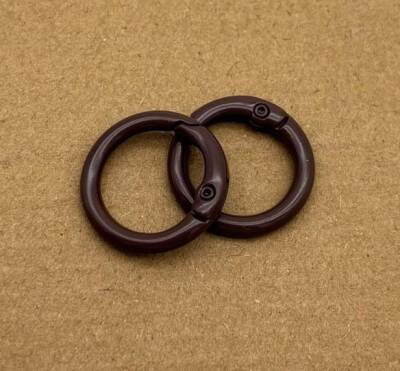 Angel Çanta Aksesuar 2'li Koyu Kahve Renk 2 Cm Yaylı Halka - 1