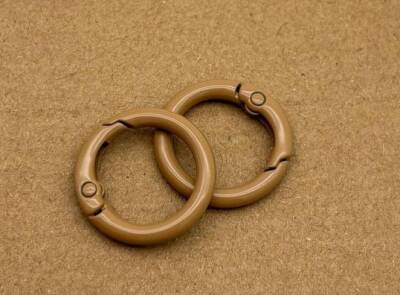 Angel Çanta Aksesuar 2'li Sütlü Kahve Renk 2 Cm Yaylı Halka - 1