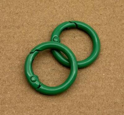 Angel Çanta Aksesuar 2'li Yeşil Renk 2 Cm Yaylı Halka - 1