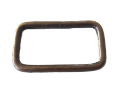 Angel Çanta Aksesuar 4 Cm Dikdörtgen Halka Antik Renk - Angel Çanta Aksesuar