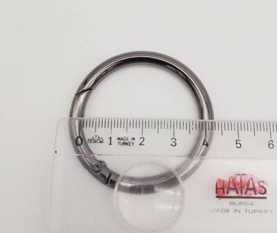 Angel Çanta Aksesuar 4 Cm Füme Yaylı Halka 1 Adet - 2