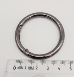 Angel Çanta Aksesuar 4 Cm Füme Yaylı Halka 1 Adet - 3