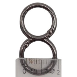 Angel Çanta Aksesuar 8 Model Füme Renk Yaylı Halka 1 Adet - 2